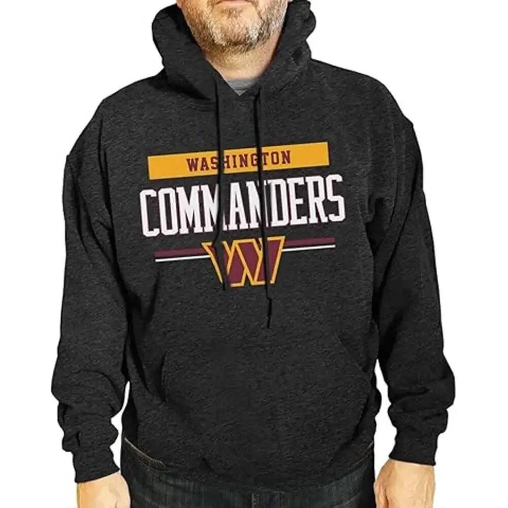 NEW Campus Colors Washington Commanders Hoodie Sweatshirt Gray Mens Size XXL